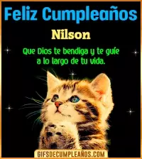 GIF Feliz Cumpleaños te guíe en tu vida Nilson
